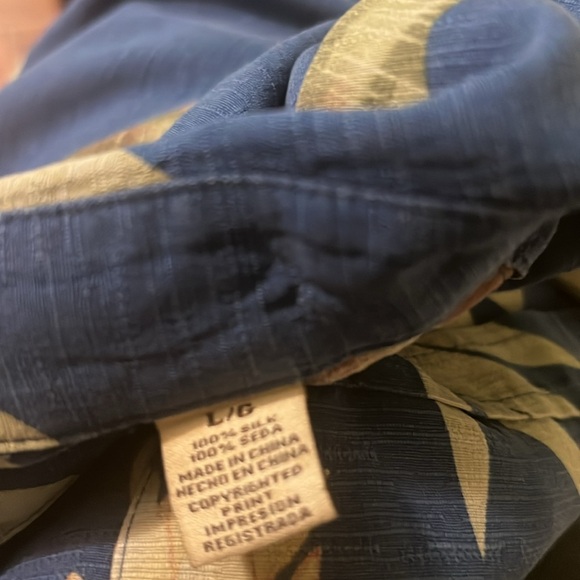 Jamaican jazz authentic island style Blue Casual Button Down Shirt - Picture 6 of 6